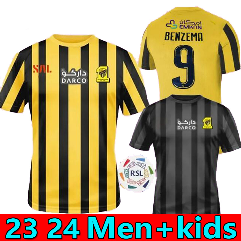 23 24 BENZEMA Al Ittihad FC club Soccer Jerseys 2023 Hamdallah Romarinho Home Yellow Away White Third Black Wine Costa Coronado Hegazy Men kids Football Shirts
23 24 BENZEMA Al Ittihad FC club Soccer Jerseys 2023 Hamdallah Romarinho Home Yellow Away White Third Black Wine Costa Coronado Hegazy Men kids Football Shirts