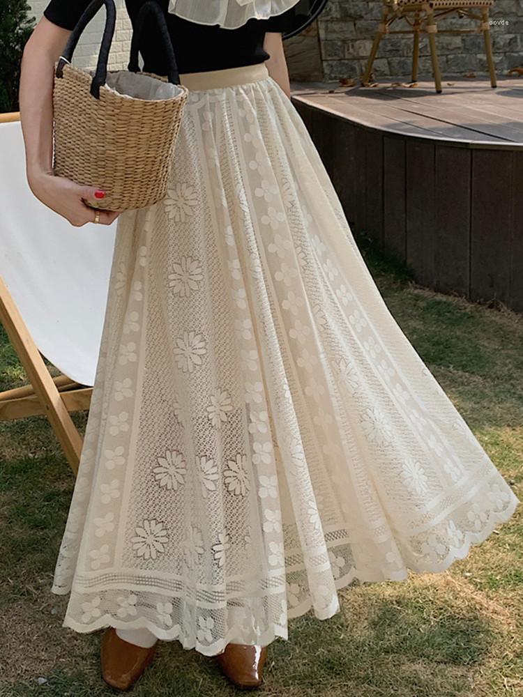 Skirts Long Maxi For Women 2023 Spring Summer Korean Fashion Cute Elastic High Waisted Crochet Floral Lace Skirt White Black
Skirts Long Maxi For Women 2023 Spring Summer Korean Fashion Cute Elastic High Waisted Crochet Floral Lace Skirt White Black