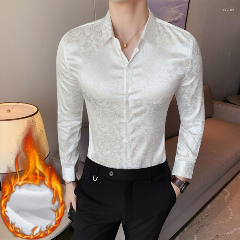 Men's Casual Shirts Autumn Winter Thick Warm Long Sleeve Floral For Men Clothing 2023 Slim Fit Business Prom Tuxedo Chemise Homme Sale, Black
Men's Casual Shirts Autumn Winter Thick Warm Long Sleeve Floral For Men Clothing 2023 Slim Fit Business Prom Tuxedo Chemise Homme Sale, Black