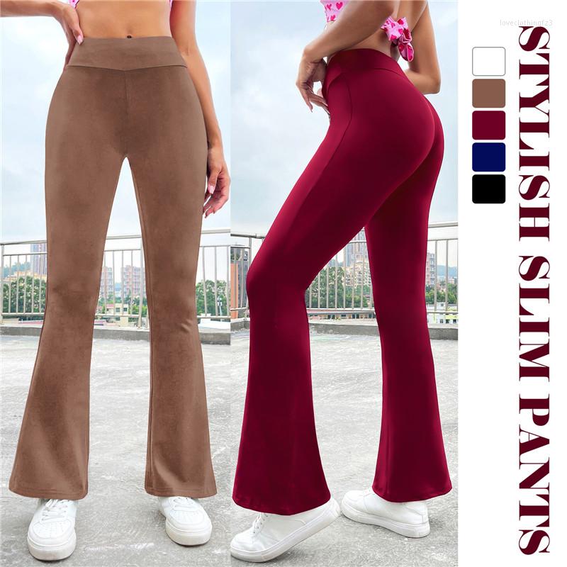 Women's Pants Women Flared Leggings High-Waist Elastic Yoga Wide Leg Slim Bottomed Black Dance Trousers Casual Gym Sports Tights
Women's Pants Women Flared Leggings High-Waist Elastic Yoga Wide Leg Slim Bottomed Black Dance Trousers Casual Gym Sports Tights