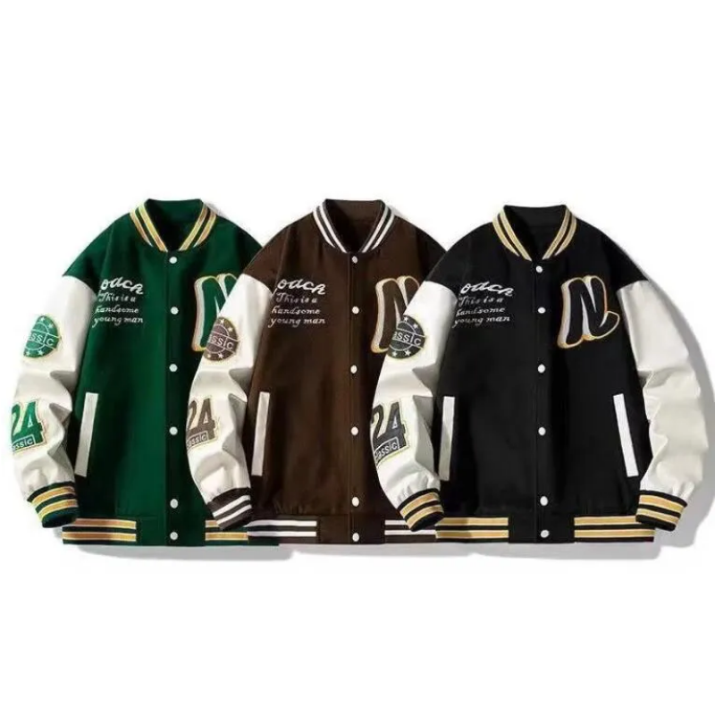 Men's Jackets Spring Autumn Jacket Tide Brand Teen Coat Stand-Up Collar Student Outdoor Baseball Coat For Young Boy, Brown
Men's Jackets Spring Autumn Jacket Tide Brand Teen Coat Stand-Up Collar Student Outdoor Baseball Coat For Young Boy, Brown