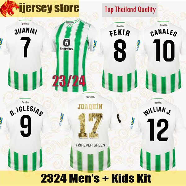 23 24 Real Betis Soccer Jerseys JUANMI B.IGLESIAS 2023 2024 JOAQUIN CANALES FEKIR Football Shirt WILLIAN J. WILLIAM AYOZE Mens Jersey, Testimonial match jersey
23 24 Real Betis Soccer Jerseys JUANMI B.IGLESIAS 2023 2024 JOAQUIN CANALES FEKIR Football Shirt WILLIAN J. WILLIAM AYOZE Mens Jersey, Testimonial match jersey
