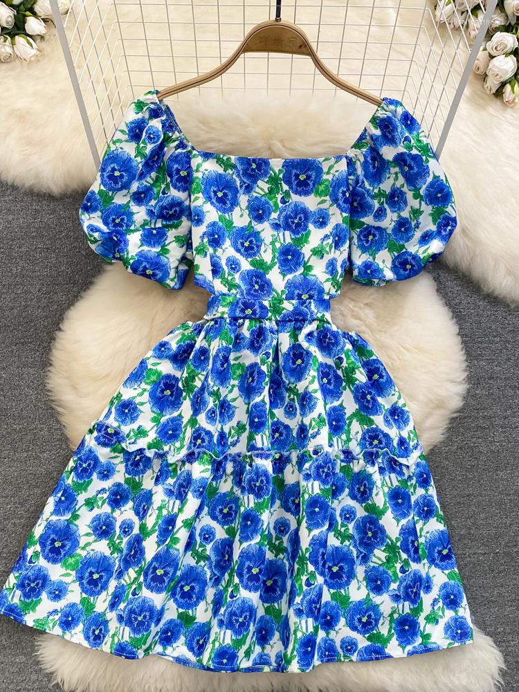 Casual Dresses HIGH STREET Est 2023 Designer Stylish Fashion Women Bubble Short Sleeved Square Neck Floral Dress, Blue
Casual Dresses HIGH STREET Est 2023 Designer Stylish Fashion Women Bubble Short Sleeved Square Neck Floral Dress, Blue