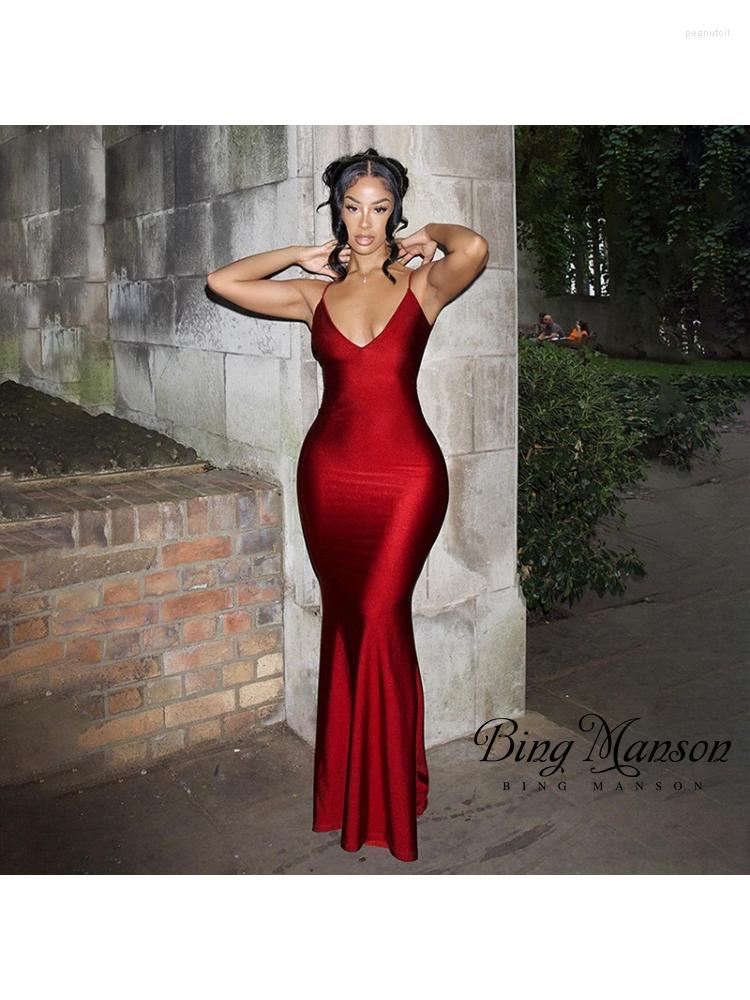 Casual Dresses 2023 Summer Dinner Party Club Red Spaghetti Strap Maxi Fishtail Dress Women' Sexy Sleeves Open Back Pleated Slim Fit
Casual Dresses 2023 Summer Dinner Party Club Red Spaghetti Strap Maxi Fishtail Dress Women' Sexy Sleeves Open Back Pleated Slim Fit
