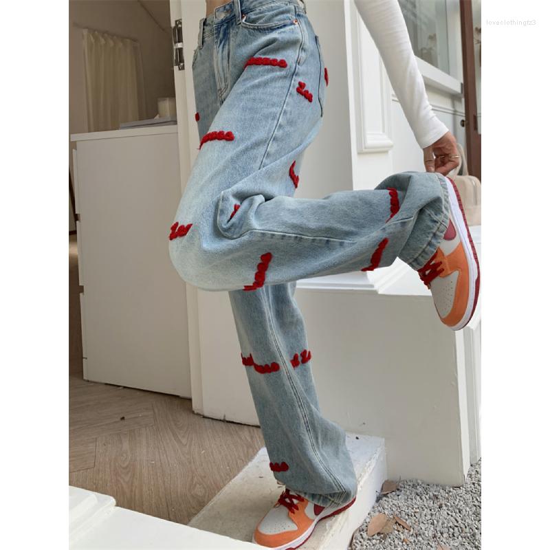 Women' Jeans Vintage Letter Embroidery Loose Blue Women 2023 Autumn And Winter High Street Fashion Casual Wide-leg Pants
Women' Jeans Vintage Letter Embroidery Loose Blue Women 2023 Autumn And Winter High Street Fashion Casual Wide-leg Pants