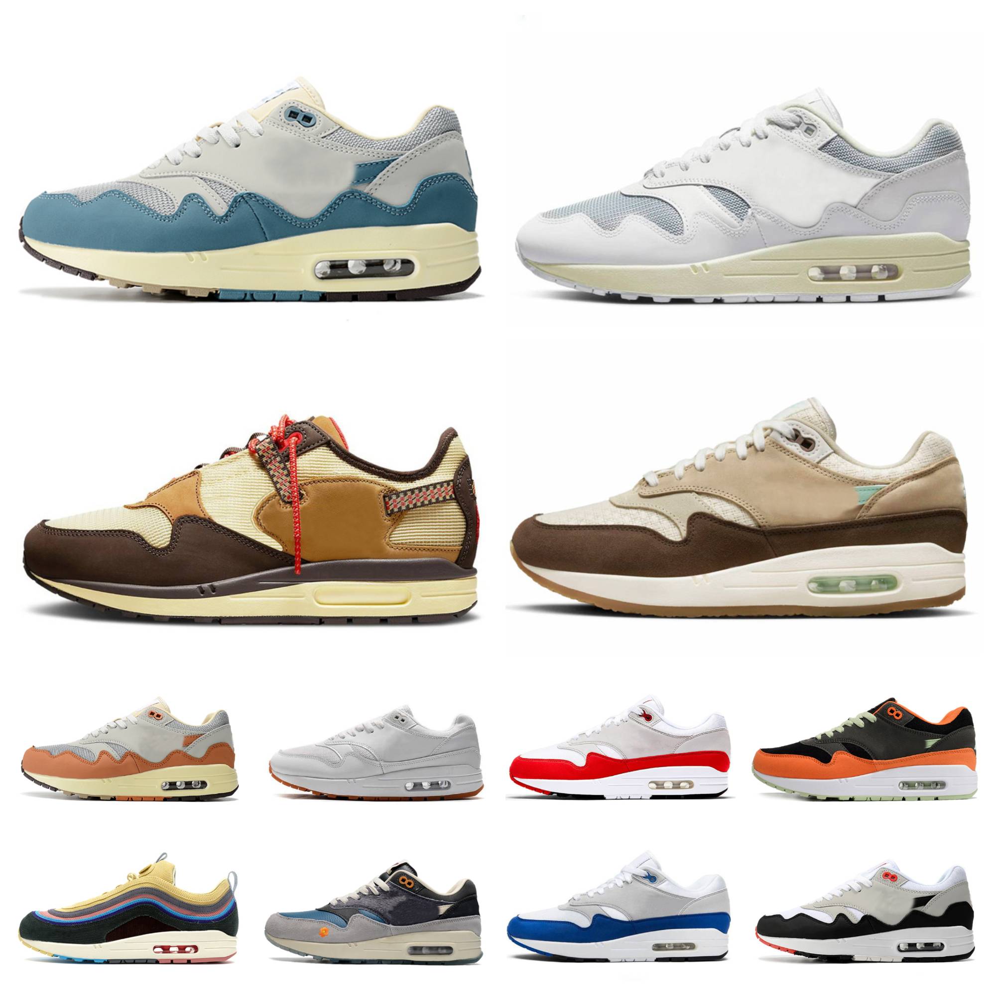 Airmaxs Max 1 87 Running Shoes Mens Women Air Sean Wotherspoon Patta Waves Noise Aqua Monarch Travis Cactus Jack Baroque Brown Anniversary Royal Red Trainer Sneakers, Bubble package bag
Airmaxs Max 1 87 Running Shoes Mens Women Air Sean Wotherspoon Patta Waves Noise Aqua Monarch Travis Cactus Jack Baroque Brown Anniversary Royal Red Trainer Sneakers, Bubble package bag