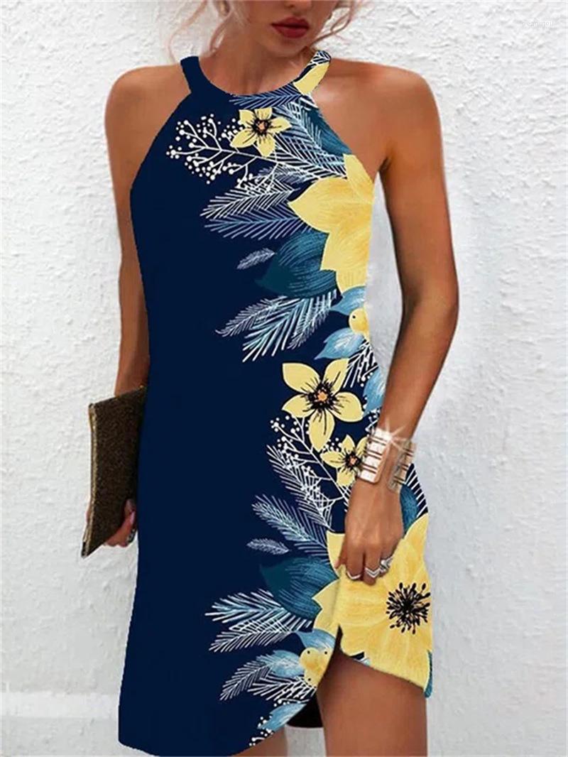 Casual Dresses Sleeveless Dress Women 2023 Summer Fashion Print Halter A-line Boho Beach Clothing
Casual Dresses Sleeveless Dress Women 2023 Summer Fashion Print Halter A-line Boho Beach Clothing