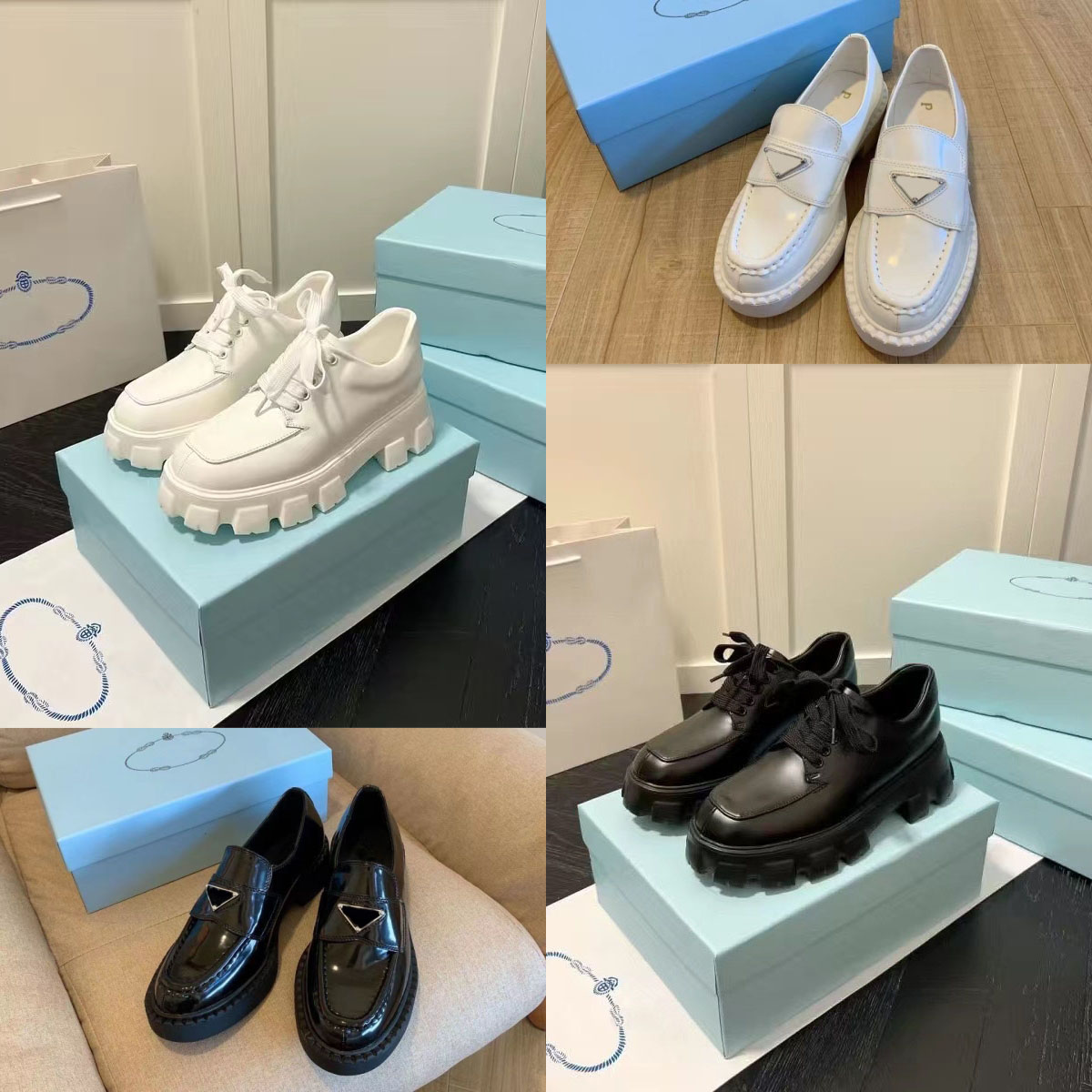 Designer women's casual single shoes thick sole luxury triangle standard loafers black cloud top real leather shoes elevating platform sports shoes 35-40
Designer women's casual single shoes thick sole luxury triangle standard loafers black cloud top real leather shoes elevating platform sports shoes 35-40