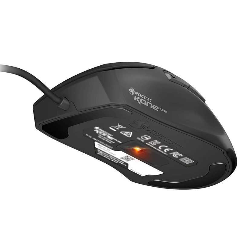 Mice Mice Pure Ergonomic Gaming Mouse Optical Sensor RGB Lighting Ultra Black