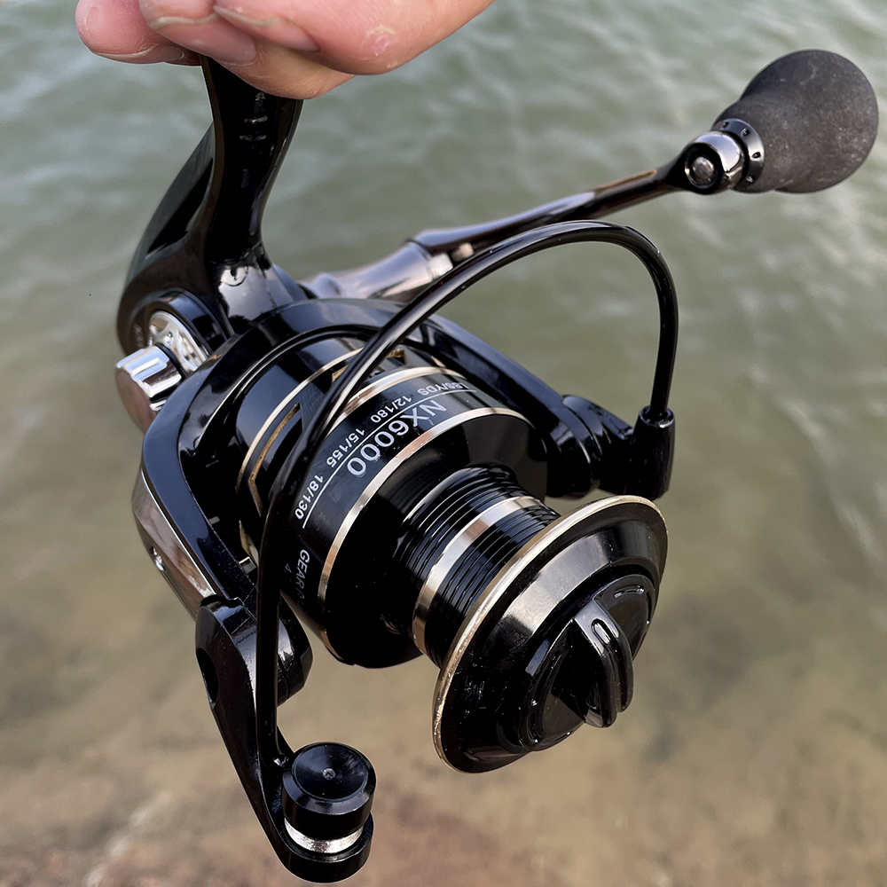 Baitcasting Reels HighQuality Metal Spool Saltwater 52 147 1 High Speed Reel Waterproof Suitable for Pike Fishing 20007000Sreies 230606