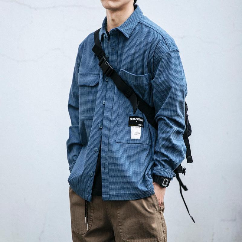 Men's Casual Shirts Waffle Texture Shirt Men's Japanese Retro Trendy Brand Work Long Sleeved Spring And Autumn Loose Coat, Beige
Men's Casual Shirts Waffle Texture Shirt Men's Japanese Retro Trendy Brand Work Long Sleeved Spring And Autumn Loose Coat, Beige