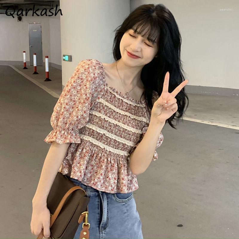 Women' Blouses Women Puff Sleeve Design Sweet Ruffles Students Ulzzang Chic Crop Top Summer Lovely Romantic Girls Ins Leisure Holiday, Blue
Women' Blouses Women Puff Sleeve Design Sweet Ruffles Students Ulzzang Chic Crop Top Summer Lovely Romantic Girls Ins Leisure Holiday, Blue