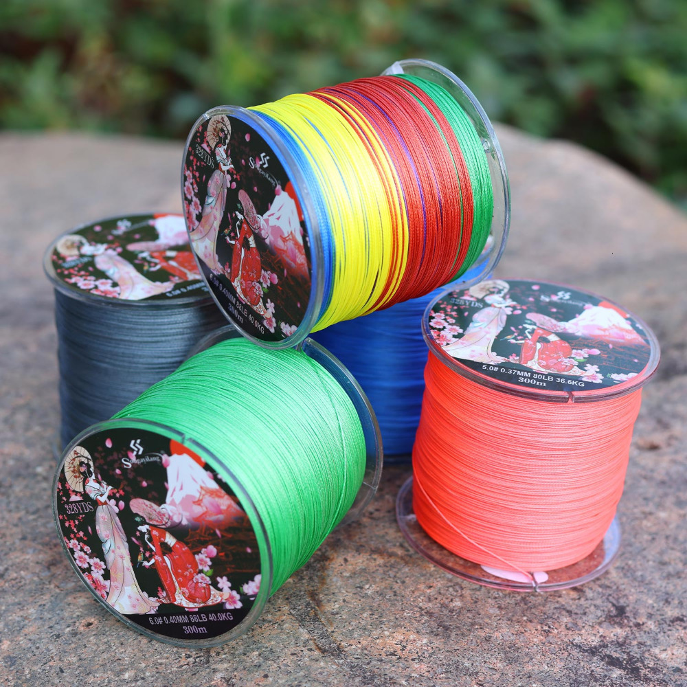 Braid Line Sougayilang 8X Strands Fishing 2288LB Smooth and 100M 300M PE Braided Corrosion resistant Suitable for Carp 230606