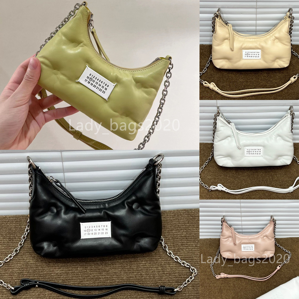 Margiela Bag MM6 Mini Cloud Pillow Bag Underarm Hobo Handbag Sheepskin Women Messenger Chain Strap Shoulder Bags Bill Of Lady Niche Design Luxury Designer Purse, Black
Margiela Bag MM6 Mini Cloud Pillow Bag Underarm Hobo Handbag Sheepskin Women Messenger Chain Strap Shoulder Bags Bill Of Lady Niche Design Luxury Designer Purse, Black