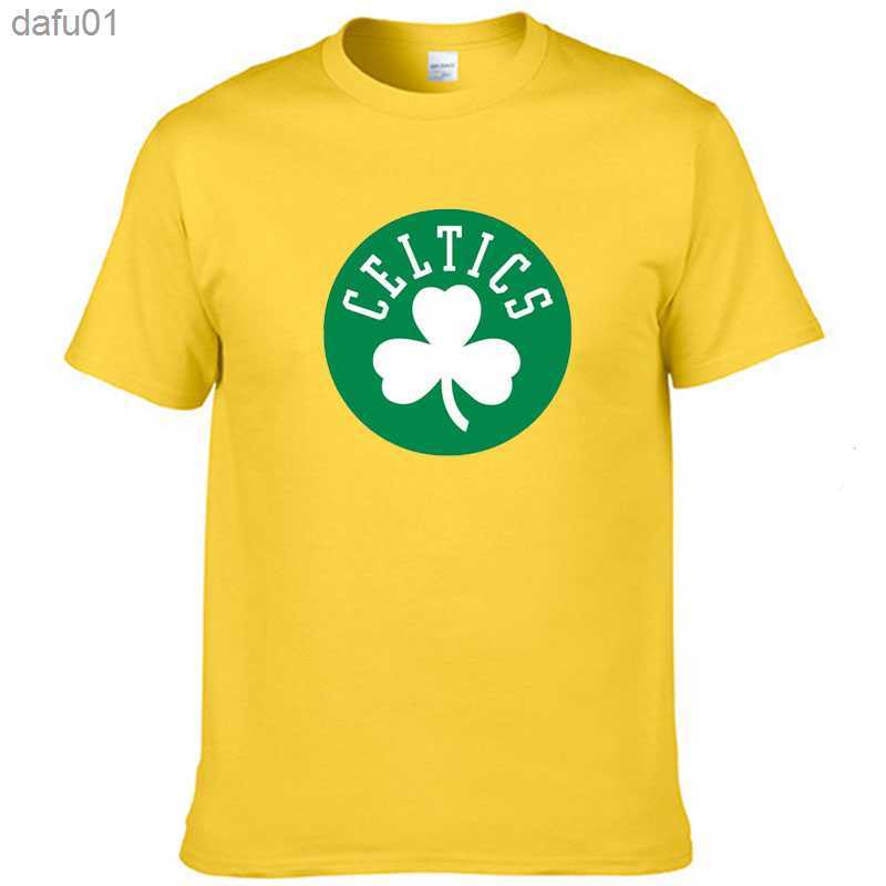 2021 Men's Summer T-Shirt Euro-American style cotton short sleeve Celtics team printed T-shirt Harajuku L230520