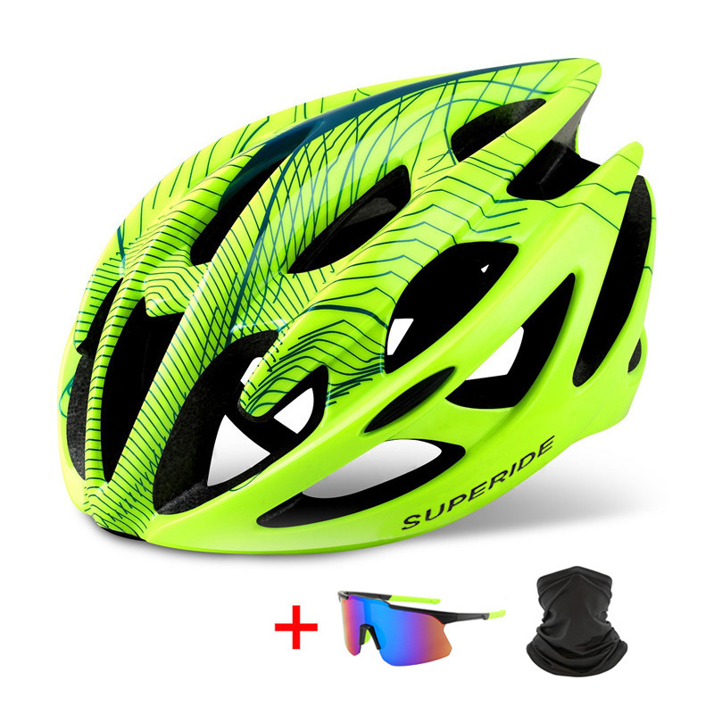 Image of Cycling Helmets SUPERIDE Outdoor Road Bike Mountain Bike Helmet with Rearlight Ultralight DH MTB Bicycle Helmet Sports Riding Cycling Helmet 230606