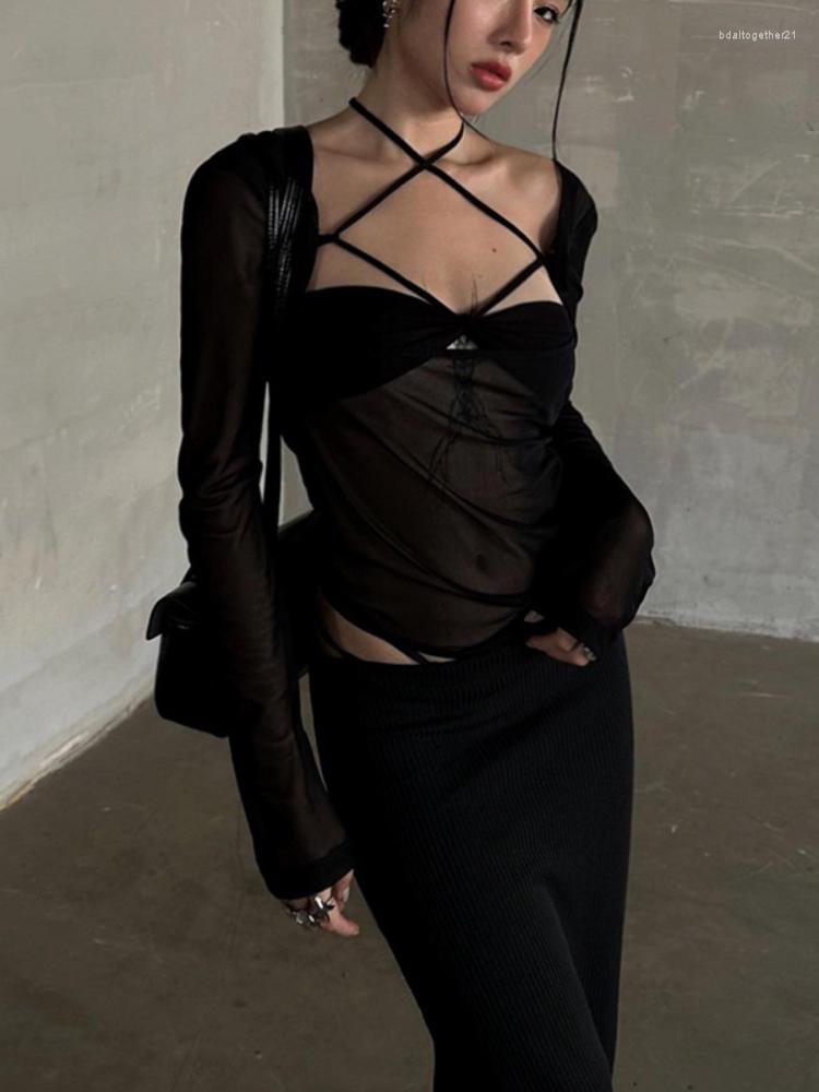 Women's T Shirts Black Vintage Y2k Top Trend One-line Shoulder Lace-up Crop Sexy Long Sleeve Women Clothes Closed Waist Irregular Ropa Mujer, Black t-shirt
Women's T Shirts Black Vintage Y2k Top Trend One-line Shoulder Lace-up Crop Sexy Long Sleeve Women Clothes Closed Waist Irregular Ropa Mujer, Black t-shirt