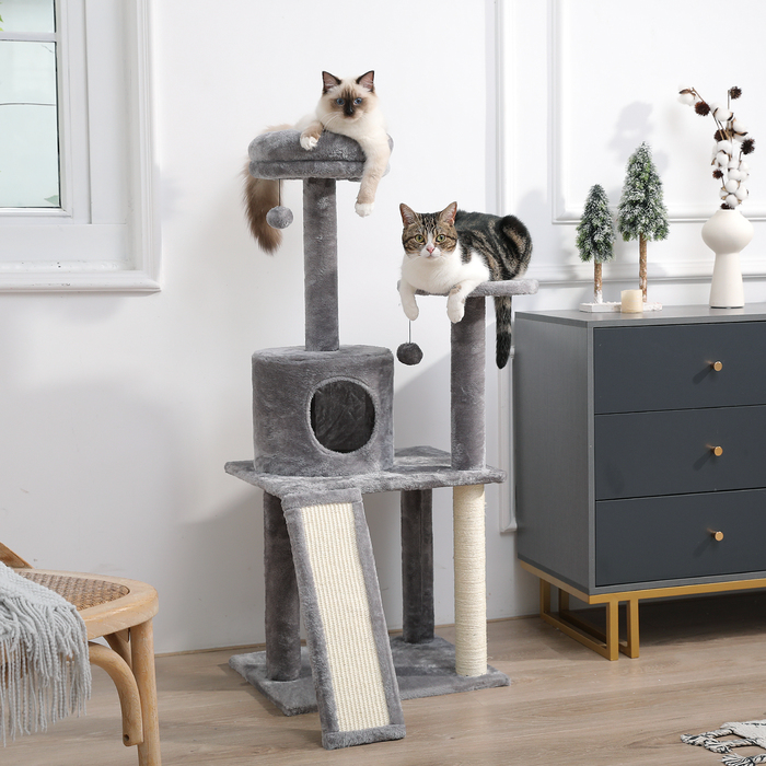 Cat Furniture Scratchers Drop Tree Tall Tower with Large Condo Cozy Perch Bed Scratching Posts Toys 230606