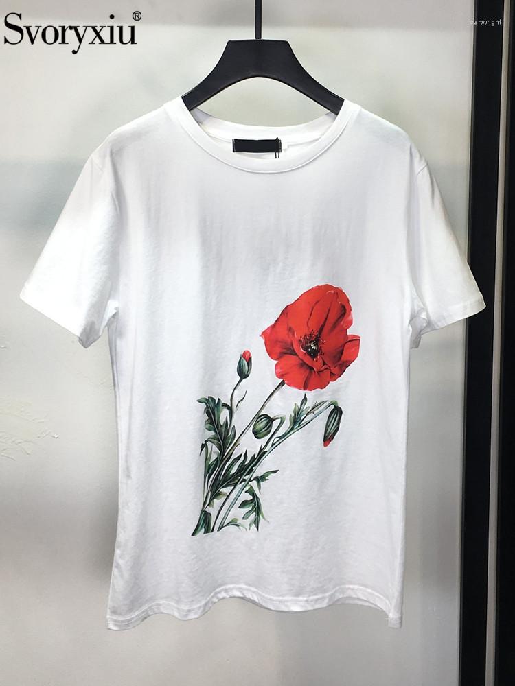 Women' T Shirts Svoryxiu High Quality Designer Fashion Summer Vintage Flower Print T-shirt Tops Women' Short Sleeve Straight Casual, Multi
Women' T Shirts Svoryxiu High Quality Designer Fashion Summer Vintage Flower Print T-shirt Tops Women' Short Sleeve Straight Casual, Multi