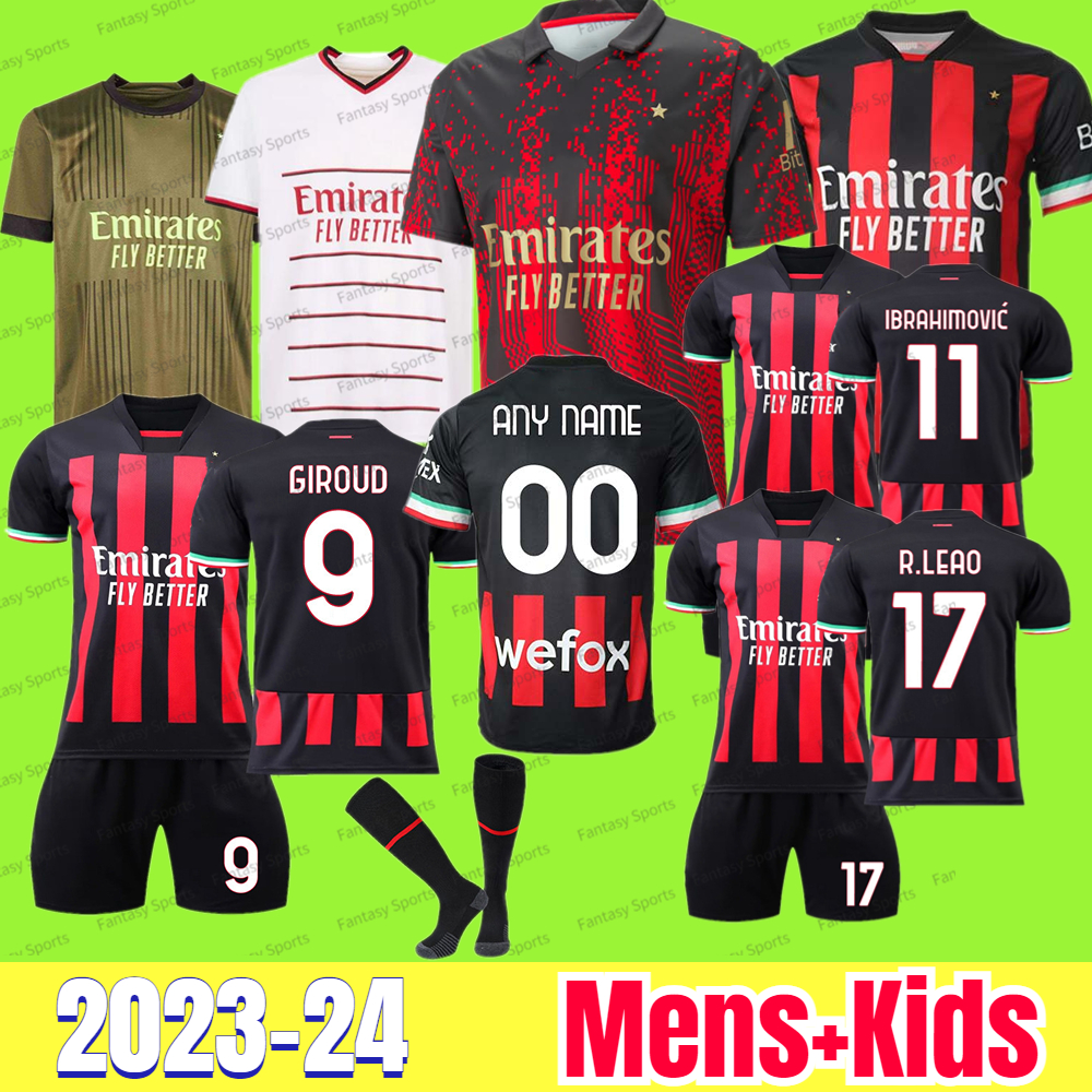 23 24 IBRAHIMOVIC KOCHE Soccer Jerseys special-edition 4th 2023 2024 GIROUD TONALI THEO R.LEAO ROMAGNOLI BRAHIM S.CASTILLEJO SAELEMAEKERS Men Kids Kits with socks 11 9, 2023/men home+ucl patch
23 24 IBRAHIMOVIC KOCHE Soccer Jerseys special-edition 4th 2023 2024 GIROUD TONALI THEO R.LEAO ROMAGNOLI BRAHIM S.CASTILLEJO SAELEMAEKERS Men Kids Kits with socks 11 9, 2023/men home+ucl patch