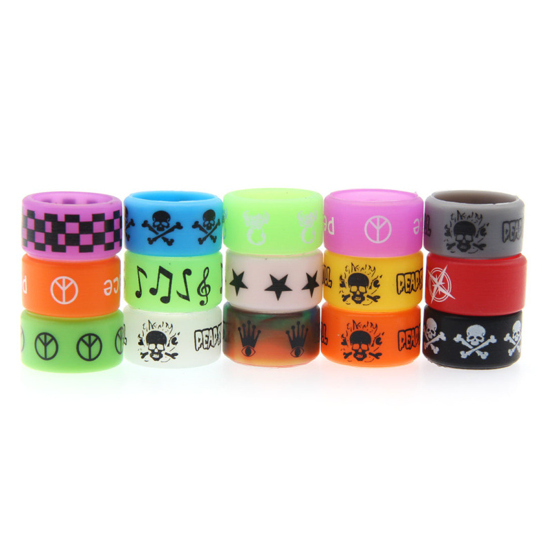 18mm Silicon Band Rings Silicone Protection Beauty Ring Non Slip Rubber Decoration For Pods Kit Mod Tank Fishing rods