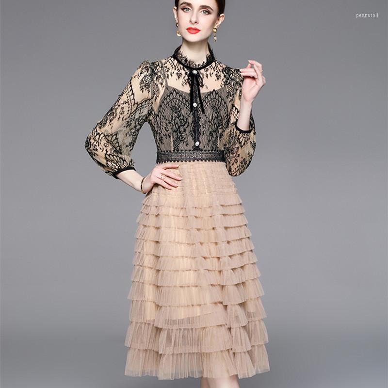 Casual Dresses Runway High Quality Luxury Embroidered Women' Clothing French Mesh Patchwork Lace Cake Slim Waist Elegant Dress Female, Picture color
Casual Dresses Runway High Quality Luxury Embroidered Women' Clothing French Mesh Patchwork Lace Cake Slim Waist Elegant Dress Female, Picture color