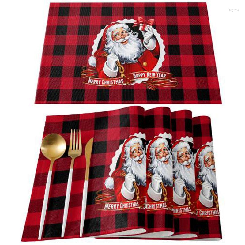 Table Mats Natural Jute Burlap Christmas Tree Santa Claus Printed Place Mat Cloth Dish Pad Cup Doily Kitchen Placemats
Table Mats Natural Jute Burlap Christmas Tree Santa Claus Printed Place Mat Cloth Dish Pad Cup Doily Kitchen Placemats
