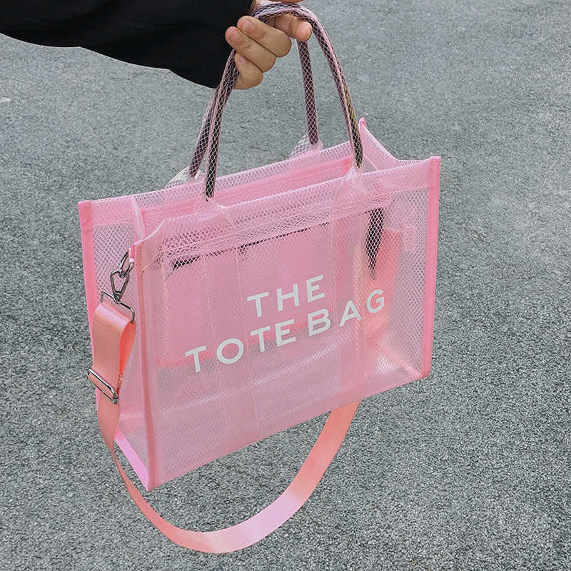 Summer The Tote Bags For Women Brand Designer Luxury Clear Beach Bag Ladies Candy Color Handbag Big Shopping Crossbody Totebag Hand Bag, Red
Summer The Tote Bags For Women Brand Designer Luxury Clear Beach Bag Ladies Candy Color Handbag Big Shopping Crossbody Totebag Hand Bag, Red