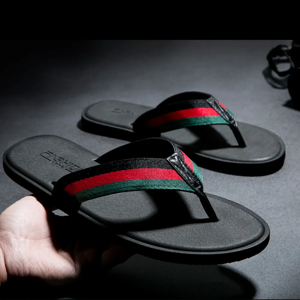 Fashion flip flops men rubber indoor bathroom house soft summber beach slippers, Red green
Fashion flip flops men rubber indoor bathroom house soft summber beach slippers, Red green
