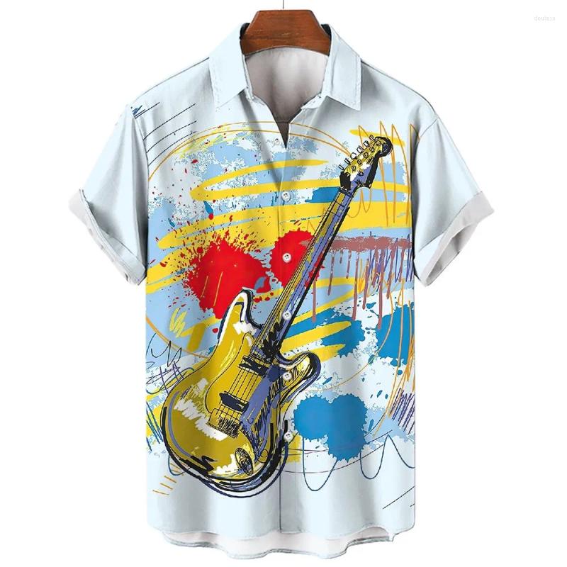 Men' Casual Shirts Hawaiian For Men Colorful Music 3d Printed Rock Shirt Beach Short Sleeve Men' Oversized Clothing Top Summer, 01
Men' Casual Shirts Hawaiian For Men Colorful Music 3d Printed Rock Shirt Beach Short Sleeve Men' Oversized Clothing Top Summer, 01