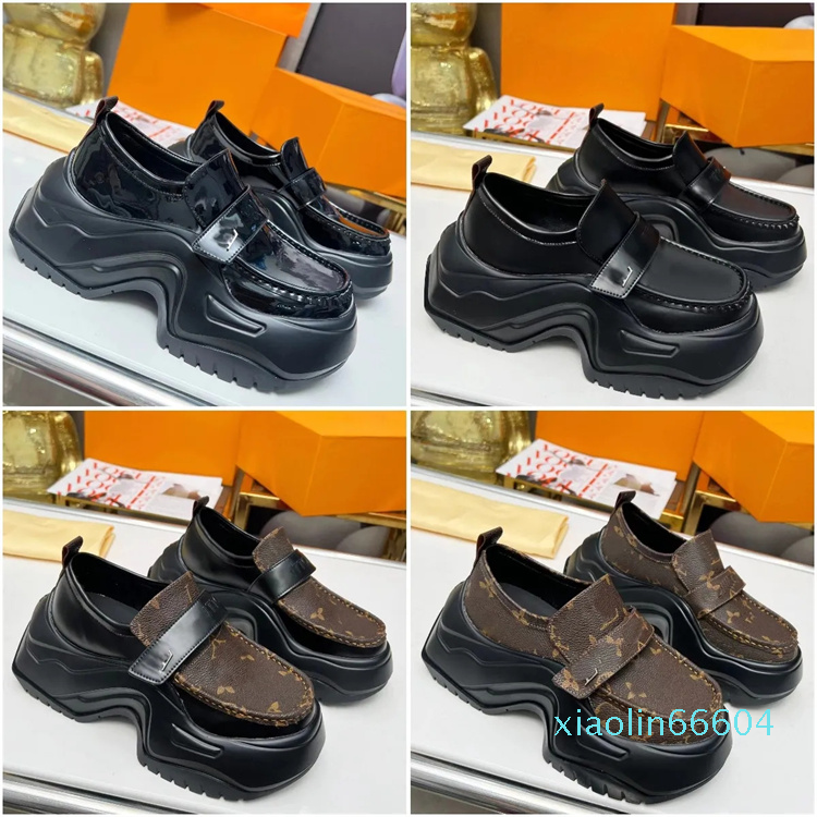 Loafers Men Women Baroque Loafers Fashion Designer Leather rubber High quality Thick bottom increase Shoes Size 35-45, Color2
Loafers Men Women Baroque Loafers Fashion Designer Leather rubber High quality Thick bottom increase Shoes Size 35-45, Color2