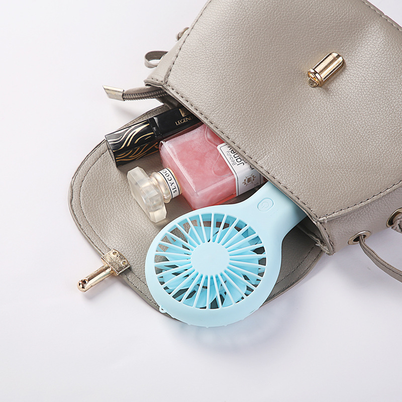 Pocket Mini Handheld Fan Portable USB Rechargeable Fans Small Personal Cooling Fan with 3 Speeds Desk Holder Fan for Office Outdoor Travel Camping