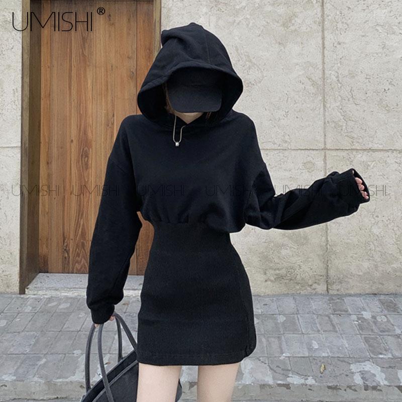 Casual Dresses Black Hooded Long-sleeve Women Pullover Sweater Mini Dress Autumn Winter 2023 Harajuku Bodycon Plus Velvet Thickening, Black dress
Casual Dresses Black Hooded Long-sleeve Women Pullover Sweater Mini Dress Autumn Winter 2023 Harajuku Bodycon Plus Velvet Thickening, Black dress