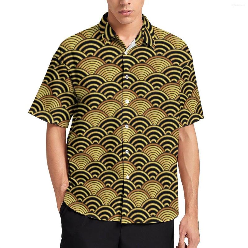 Men's Casual Shirts Gold Seigaiha Loose Shirt Male Beach Japanese Wave Print Hawaiian Printed Short-Sleeved Y2K Oversize Blouses, Style-13
Men's Casual Shirts Gold Seigaiha Loose Shirt Male Beach Japanese Wave Print Hawaiian Printed Short-Sleeved Y2K Oversize Blouses, Style-13