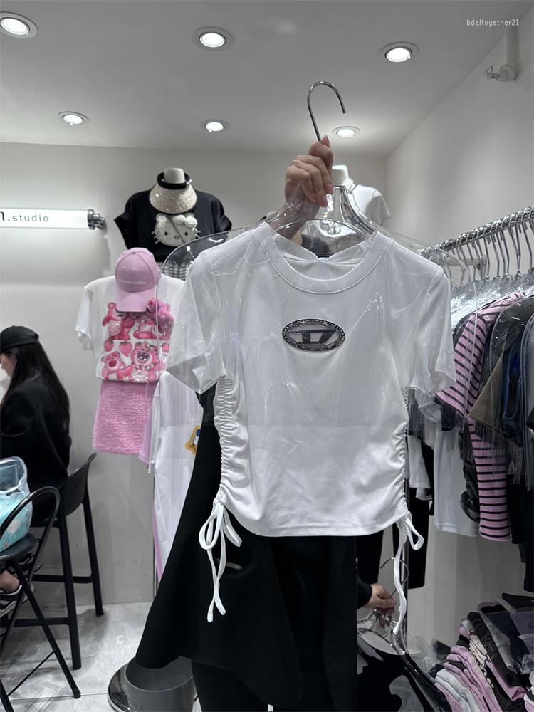 Women's T Shirts 2023 Summer Women Cotton Tshirts All-match High Waist Slimming Crop Top Spice Girls Drawstring Skinny Short Sleeve Shirt, Black
Women's T Shirts 2023 Summer Women Cotton Tshirts All-match High Waist Slimming Crop Top Spice Girls Drawstring Skinny Short Sleeve Shirt, Black