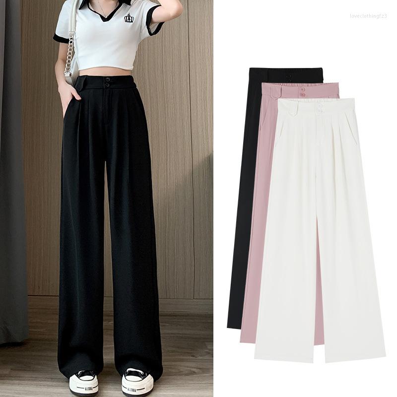 Women' Pants Suit Women Summer High Waist Wide Leg Straight Elegant Office Lady Streetwear Korean Style Casual Black
Women' Pants Suit Women Summer High Waist Wide Leg Straight Elegant Office Lady Streetwear Korean Style Casual Black