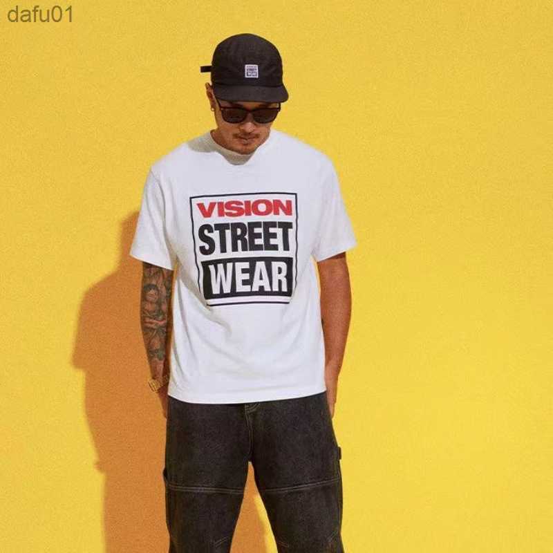 VISION STREET WEAR Men Clothing T Shirts Classic Succession BOX Fashion Short Sleeve Unisex Spring/Summer New T Shirts L230520