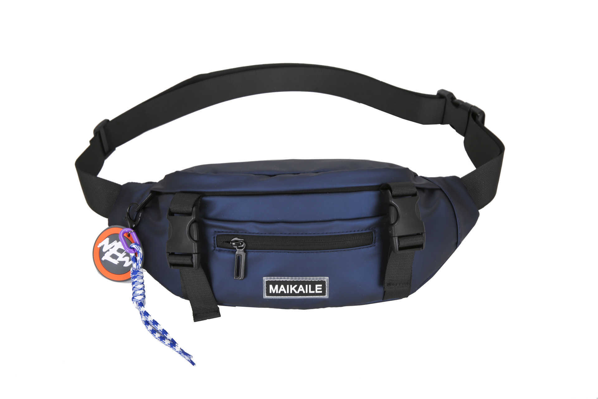 Men's Chest Bag Personalized Simple Casual Korean Version Versatile Large Capacity Waistpack Travel Explosion Waterproof Cool Letter Fashion