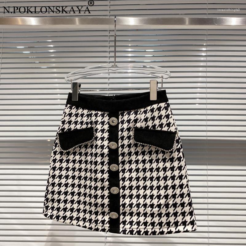Skirts Women Autumn Winter Houndstooth High Waist A-line Mini Skirt 2023 Fashion Rhinestone Zipper Up Short Zebra Pattern Buttom, Black
Skirts Women Autumn Winter Houndstooth High Waist A-line Mini Skirt 2023 Fashion Rhinestone Zipper Up Short Zebra Pattern Buttom, Black