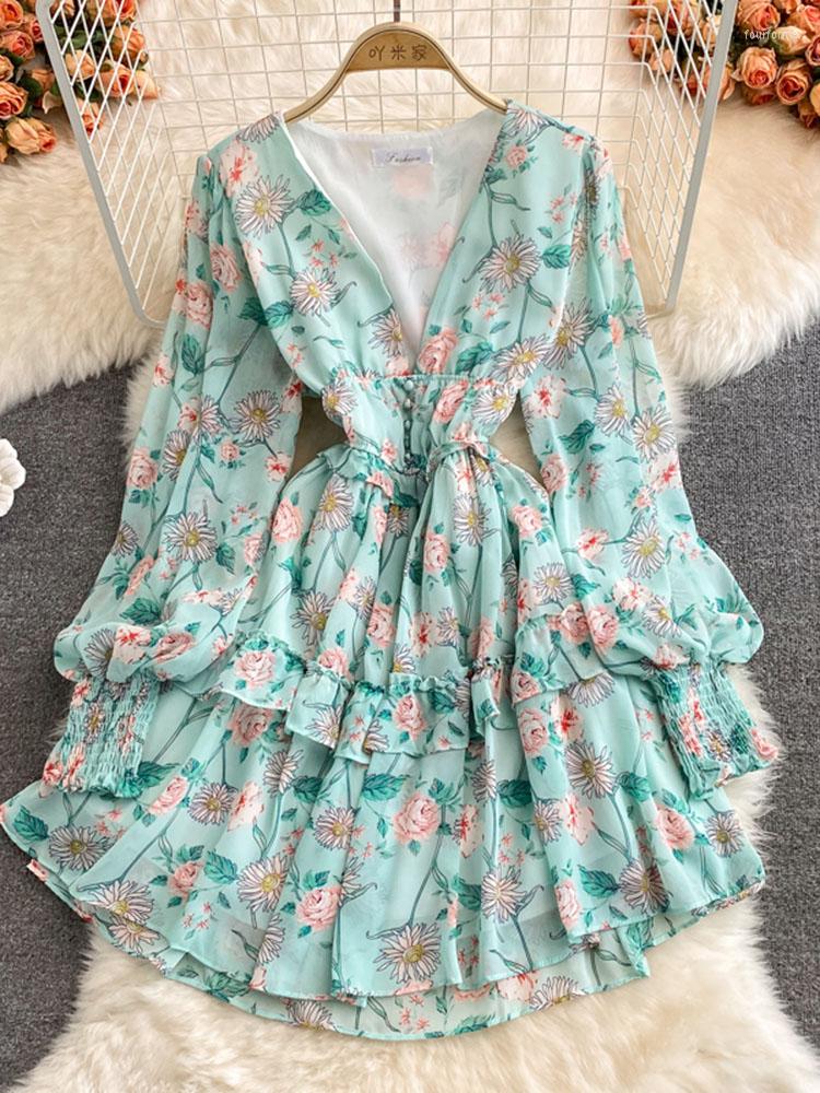 Casual Dresses Women Autumn Dress 2023 Gentle Fairy French Style V-neck Button Ruffled Lantern Sleeves Fragmented Chiffon D3828, Pink
Casual Dresses Women Autumn Dress 2023 Gentle Fairy French Style V-neck Button Ruffled Lantern Sleeves Fragmented Chiffon D3828, Pink