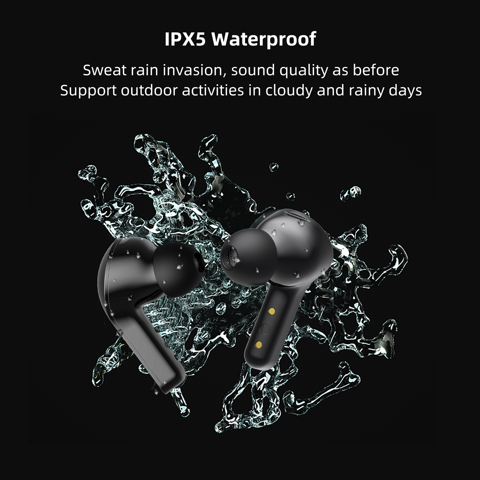 IMIKI T12 True Wireless Bluetooth Headphones IPX5 Waterproof and Sweatproof 90 Days Long Battery