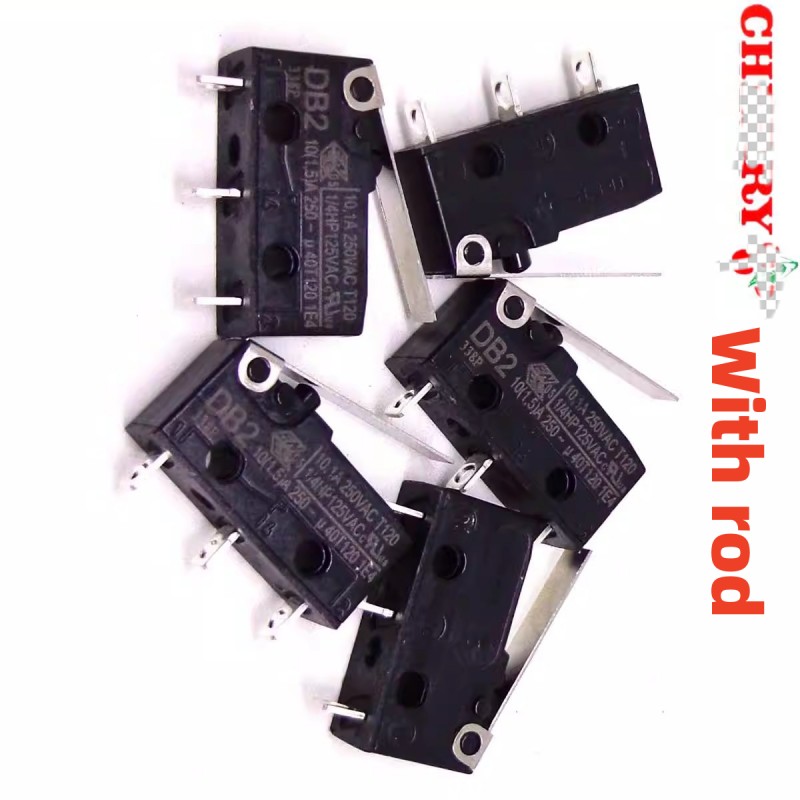 Cherry Micro Switch DB2C-C1AA Cherry Switch Pin Button Double Throw Type DB2 switch 250V10.1A with rod but without rod
Cherry Micro Switch DB2C-C1AA Cherry Switch Pin Button Double Throw Type DB2 switch 250V10.1A with rod but without rod