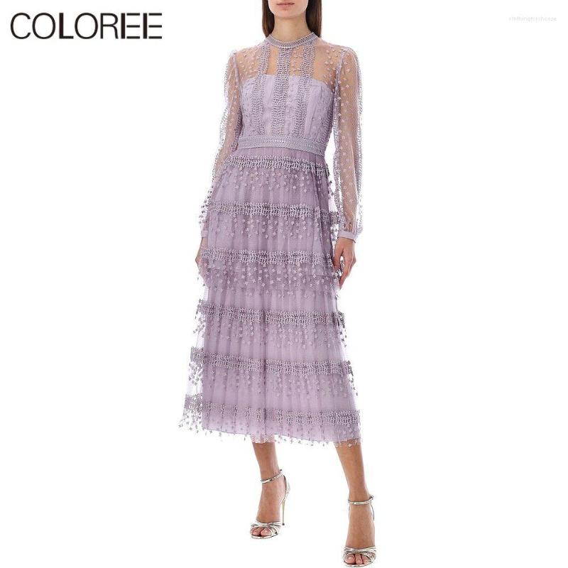 Casual Dresses Sweet Purple Floral Embroidery Mesh Party Women Elegant Luxury Long Sleeve Pleated Maxi Dress For 2023 Vintage Vestido, Light purple
Casual Dresses Sweet Purple Floral Embroidery Mesh Party Women Elegant Luxury Long Sleeve Pleated Maxi Dress For 2023 Vintage Vestido, Light purple