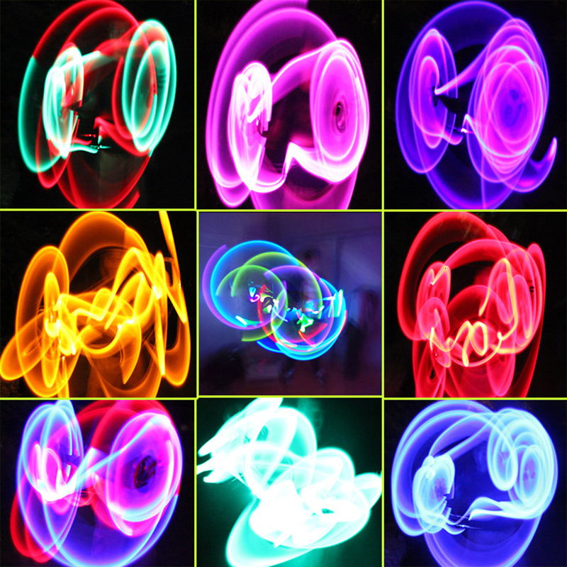 LED Light Sticks light nunchaku glowing fluorescent show Kung fu toy stick 230606