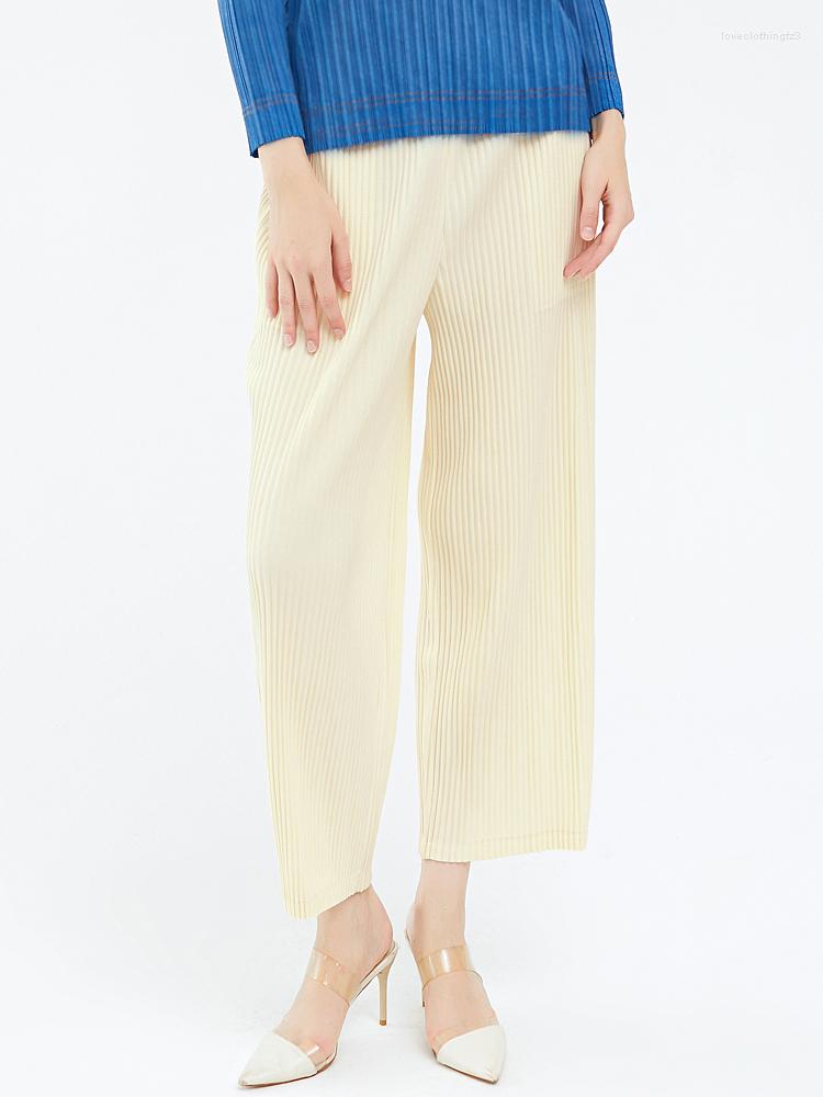 Women's Pants Miyake Pleated Comfortable 223 Spring Autumn Casual Straight Wide Leg Loose Women Trousers, Beige
Women's Pants Miyake Pleated Comfortable 223 Spring Autumn Casual Straight Wide Leg Loose Women Trousers, Beige