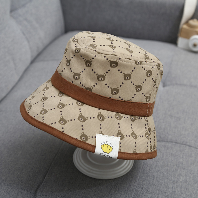 Caps Hats Fashion Bear Baby Hat Cotton Cartoon Kids Baseball Cap Infant Toddler Adjustable Hat 230606