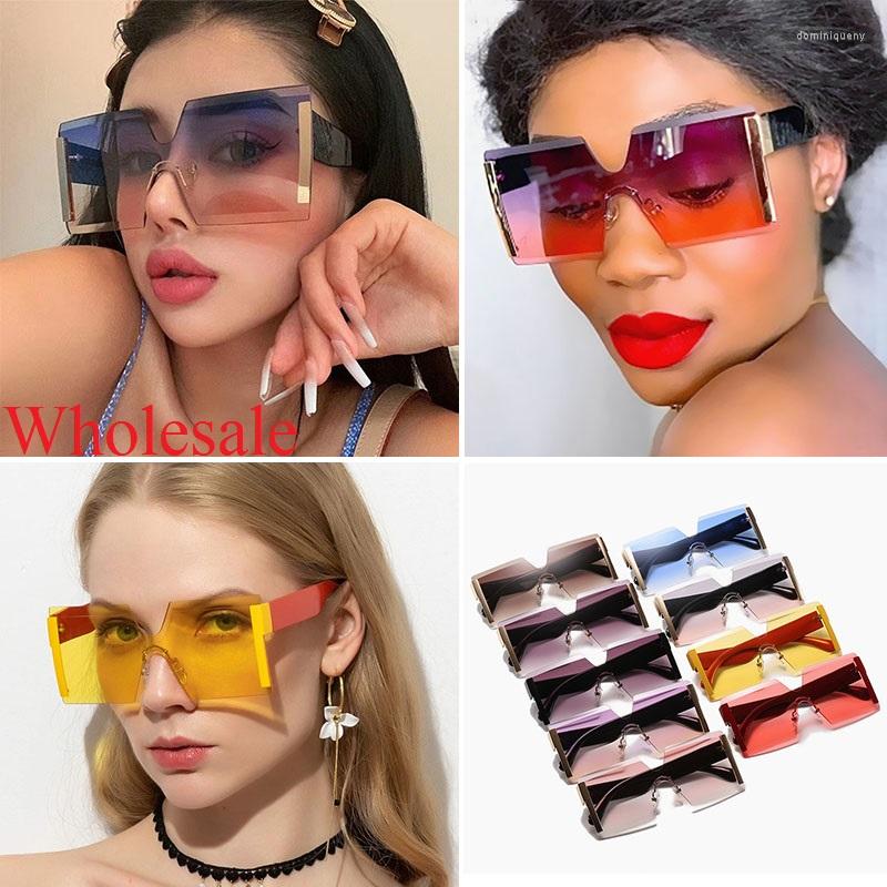 Sunglasses Wholesale Womens Brand Design Oversized Sun Glasses Women Men Frameless One Piece Square Shades Yellow Trend Eyewear
Sunglasses Wholesale Womens Brand Design Oversized Sun Glasses Women Men Frameless One Piece Square Shades Yellow Trend Eyewear