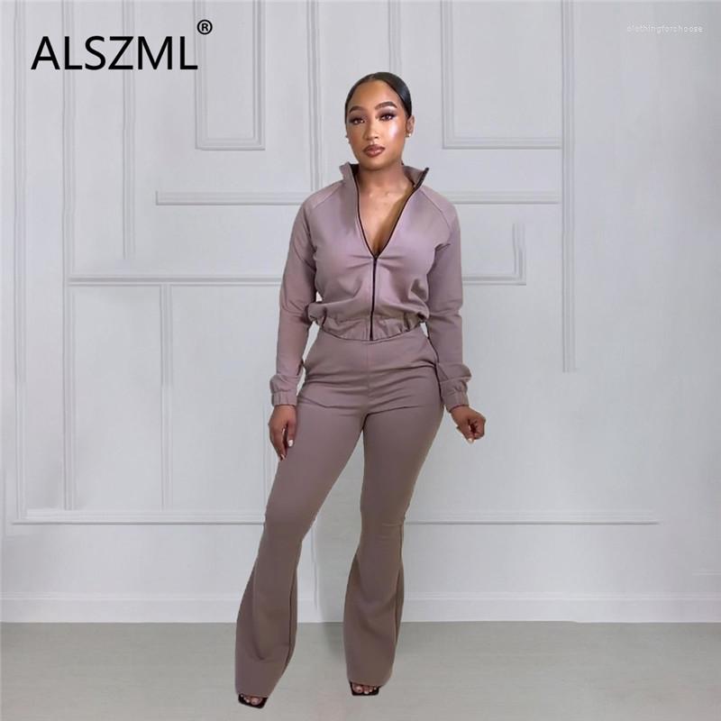 Women' Two Piece Pants Women Solid Color Lantern Sleeve Zipper Coat High Waist Flared Street Commuter Slim 2-piece Autumn And Winter, Black
Women' Two Piece Pants Women Solid Color Lantern Sleeve Zipper Coat High Waist Flared Street Commuter Slim 2-piece Autumn And Winter, Black