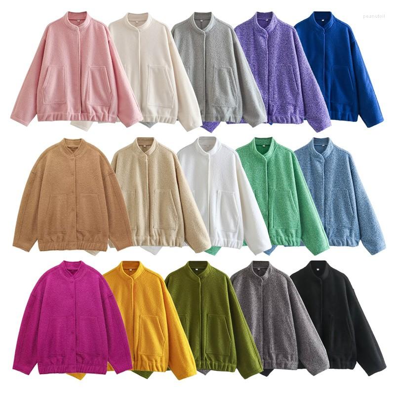 Women' Jackets Woman Coat Elegant Solid Stand Collar Hidden Button Long Sleeve Pocket Bomber Jacket With Pockets Outwear Spring, Beige
Women' Jackets Woman Coat Elegant Solid Stand Collar Hidden Button Long Sleeve Pocket Bomber Jacket With Pockets Outwear Spring, Beige