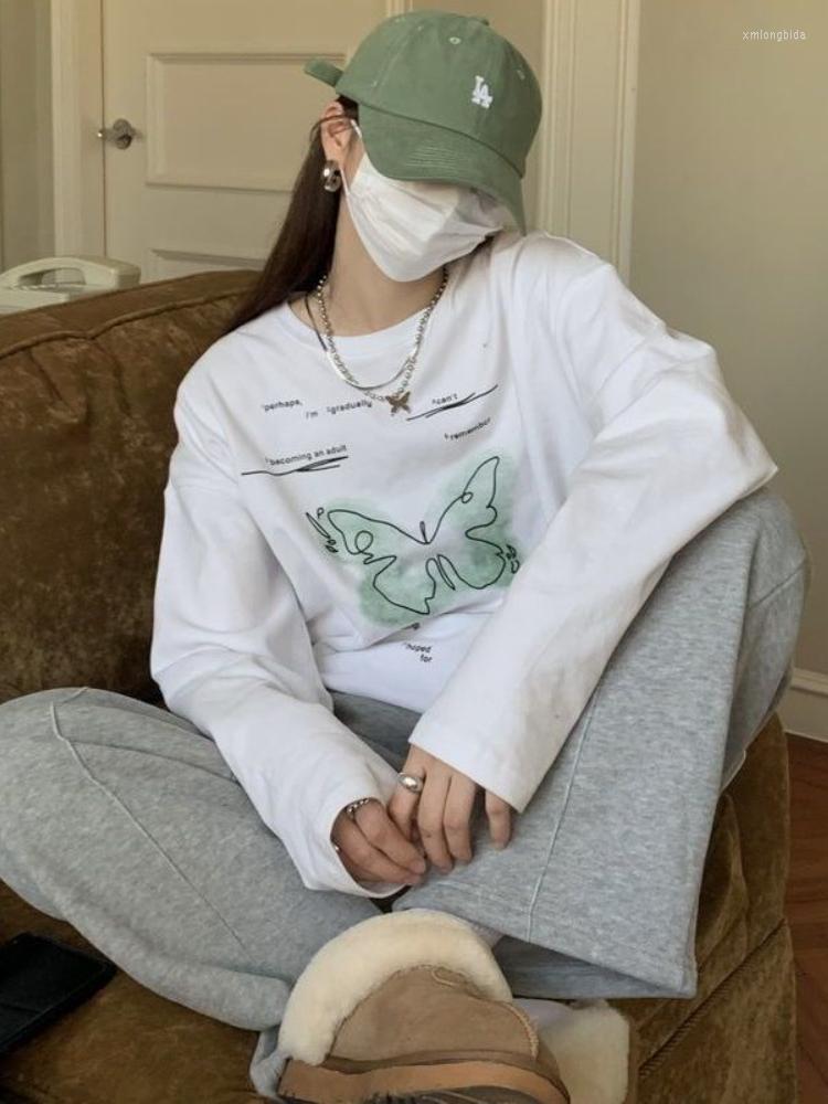Women's T Shirts HOUZHOU Women T-shirts White Printed Casual Harajuku Fashion Long Sleeve Tees Oversized Korean Streetwear Female Tops
Women's T Shirts HOUZHOU Women T-shirts White Printed Casual Harajuku Fashion Long Sleeve Tees Oversized Korean Streetwear Female Tops